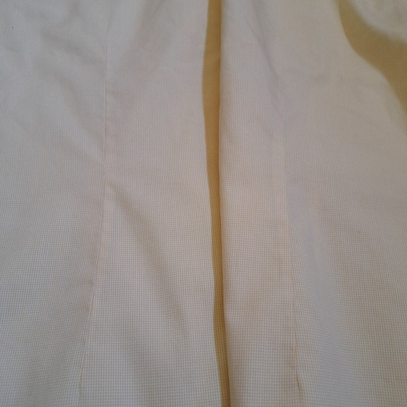 Brooks Brothers 346 Womens Yellow Micro Check‎ Non Iron Cotton Shirt Size 6 - Picture 5 of 6